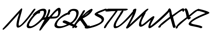 SF Scribbled Sans SC Bold Italic Font UPPERCASE