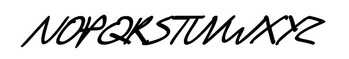 SF Scribbled Sans SC Bold Italic Font LOWERCASE