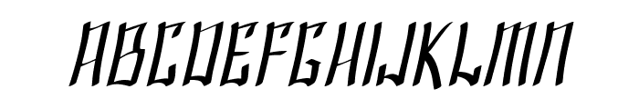 SF Shai Fontai Oblique Font LOWERCASE