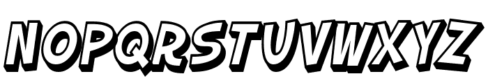 SF Slapstick Comic Shaded Oblique Font LOWERCASE