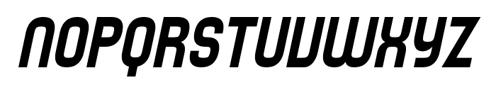 SF Speedwaystar Condensed Oblique Font UPPERCASE
