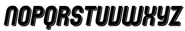 SF Speedwaystar Shaded Italic Font UPPERCASE