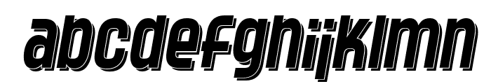 SF Speedwaystar Shaded Italic Font LOWERCASE