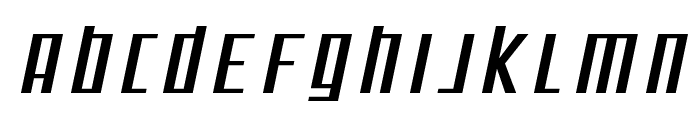 SF Square Root Extended Oblique Font UPPERCASE