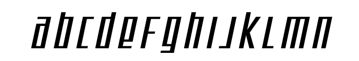 SF Square Root Oblique Font LOWERCASE