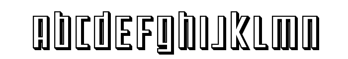 SF Square Root Shaded Font UPPERCASE