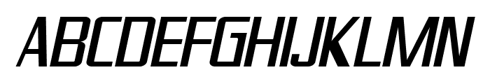SF Theramin Gothic Condensed Oblique Font UPPERCASE