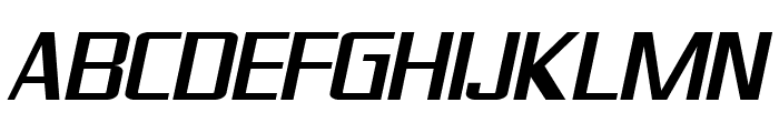 SF Theramin Gothic Oblique Font UPPERCASE