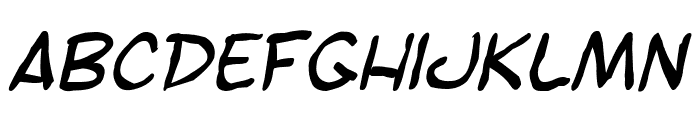 SF Toontime Blotch Italic Font LOWERCASE