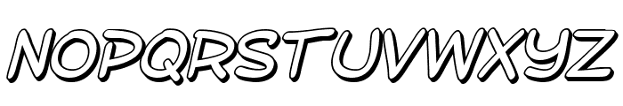 SF Toontime Shaded Italic Font UPPERCASE