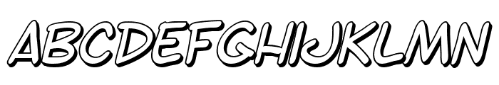 SF Toontime Shaded Italic Font LOWERCASE