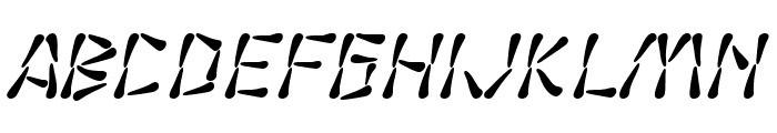 SF Wasabi Italic Font UPPERCASE