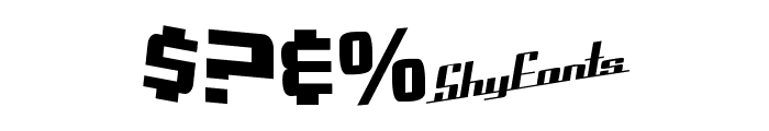 SF Zero Gravity Condensed Font OTHER CHARS