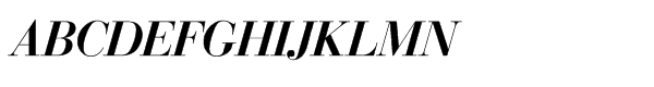 SG Bodoni SH Std Medium Italic Font UPPERCASE