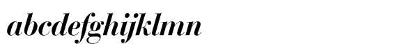 SG Bodoni SH Std Medium Italic Font LOWERCASE