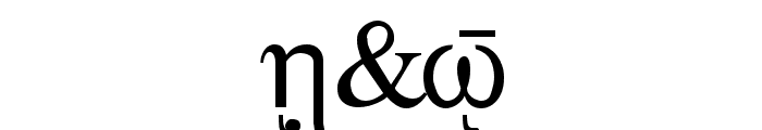 Sgreek Medium Font OTHER CHARS