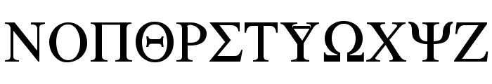 Sgreek Medium Font UPPERCASE