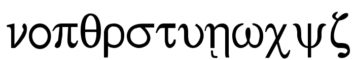Sgreek Medium Font LOWERCASE