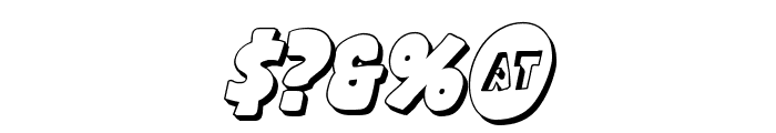 Shablagoo 3D Italic Font OTHER CHARS