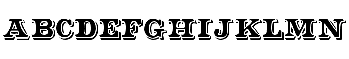 Shadowed Serif Font UPPERCASE