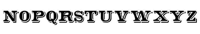Shadowed Serif Font LOWERCASE