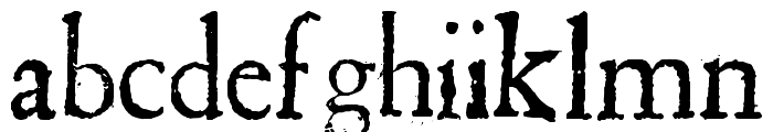 Shakespeare First Folio Font Font LOWERCASE