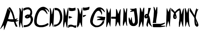 SharkFighter-Regular Font UPPERCASE