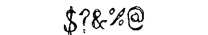 Sharkscribble Font OTHER CHARS