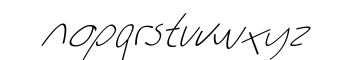 Sharon Lipschutz Handwriting Italic Font LOWERCASE