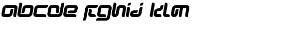 Sharp-Bold Italic Font LOWERCASE