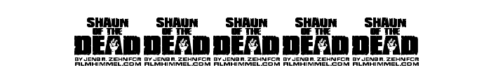 Shaun of the Dead Font OTHER CHARS