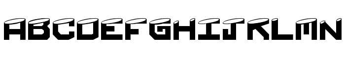 Shaved Font UPPERCASE