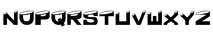 Shaved Font UPPERCASE