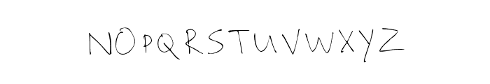 Shaynes_Handwriting Font UPPERCASE