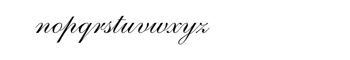 Shelley Script Pro Font LOWERCASE