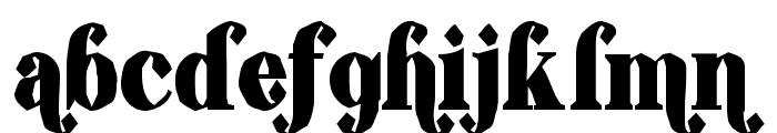 ShiftyChicaTwo-Regular Font LOWERCASE