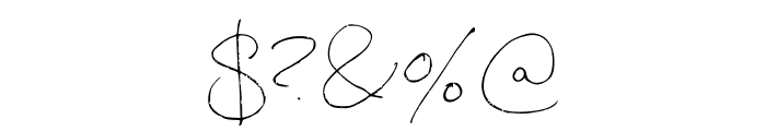 Signature Medium Font OTHER CHARS