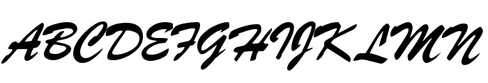 Signature Regular Font UPPERCASE
