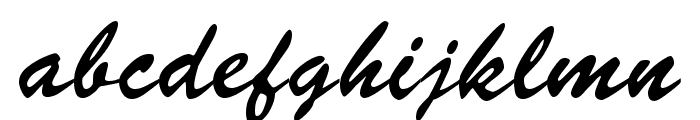 Signature Regular Font LOWERCASE