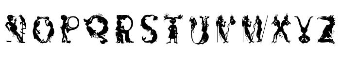 SilhousForJeff Font UPPERCASE
