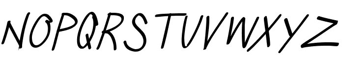 SillyGames-ThinItalic Font LOWERCASE