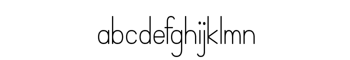SimplePrint-Regular Font LOWERCASE
