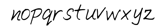 SimpleWriting Font LOWERCASE