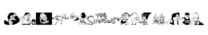Simpsons MmmmFont Font UPPERCASE