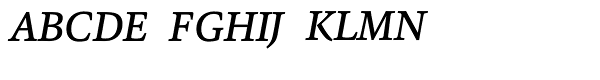 Sina Nova Medium Italic Font UPPERCASE
