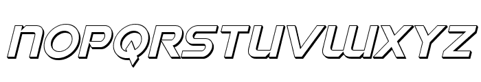 Singapore Sling 3D Italic Font LOWERCASE