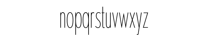 Singula-Compressed Font LOWERCASE