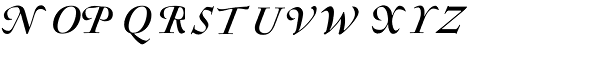 Sirenne Seventy Two MVB-Swash Italic Font UPPERCASE