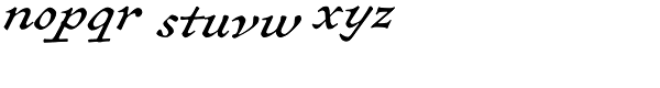Sirenne Six MVB-TF-Italic Font LOWERCASE