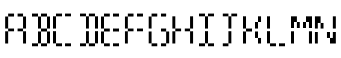 SixteenSegments Font UPPERCASE